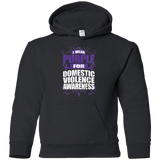 I Wear Purple for Domestic Violence Awareness! KIDS Hoodie
