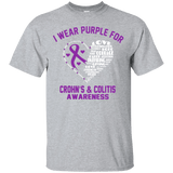 I wear Purple for Crohn's & Colitis Awareness T-Shirt