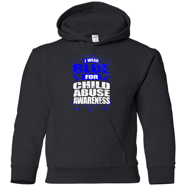 I Wear Blue for Child Abuse Awareness! KIDS Hoodie