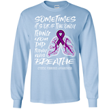 Breathe! Cystic Fibrosis Awareness Long Sleeve T-Shirt
