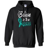 Believe in the cure Ovarian Cancer Awareness Unisex Hoodie