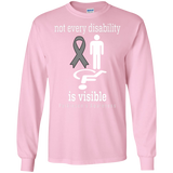 Not every disability is visible! Parkinson's Awareness Long sleeved T-Shirt