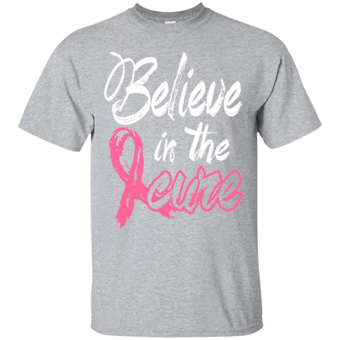 Believe in the cure - Breast Cancer Awareness T-Shirt - The Awareness Store