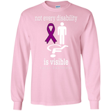 Not every disability is visible! Lupus Awareness Long Sleeve T-Shirt