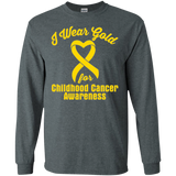 I Wear Gold! Childhood Cancer Awareness Long Sleeve T-Shirt