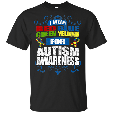 I Wear Colours for Autism Awareness! KIDS t-shirt - The Awareness Store