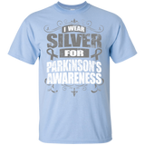 I Wear Silver for Parkinson's Awareness! KIDS t-shirt