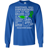 Real Superheroes! Muscular Dystrophy Awareness Long Sleeve T-Shirt