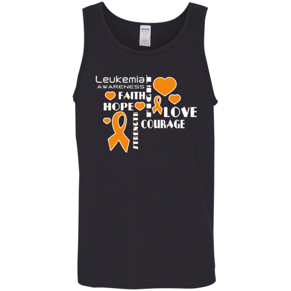 Faith Hope Love Courage Leukemia Awareness Tank Top