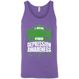 I Wear Green for Depression Awareness! Tank Top