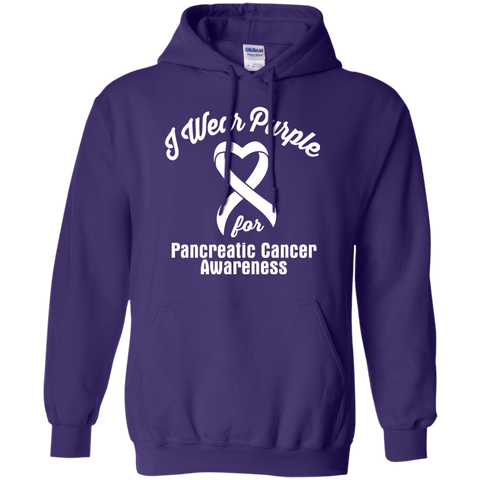 I Wear Purple For Pancreatic Cancer Awareness... Hoodie - The Awareness Store