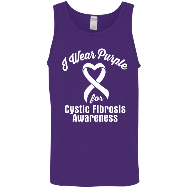 I Wear Purple for Cystic Fibrosis Awareness... Unisex Tank Top