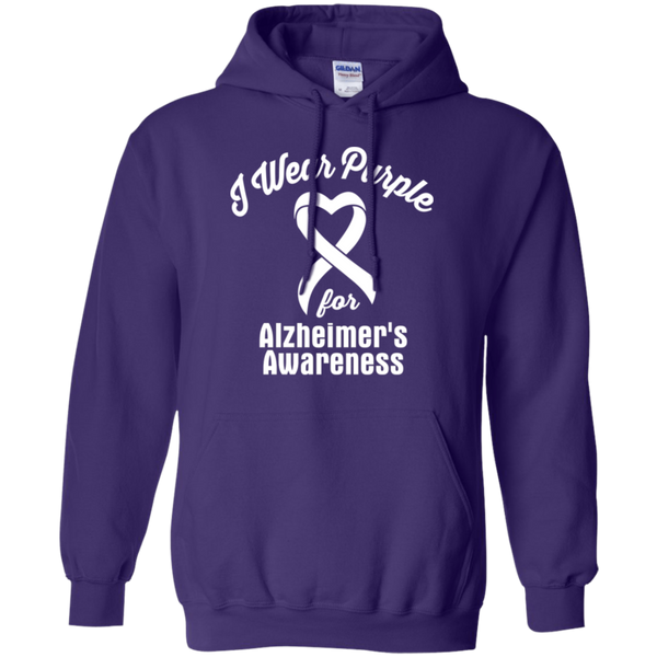 I Wear Purple for Alzheimer's Awareness! Hoodie