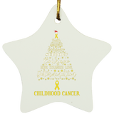 Childhood Cancer Awareness Star Decoration