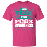 I Wear Teal for PCOS Awareness! KIDS t-shirt
