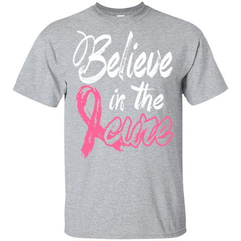 Believe in the cure -Breast Cancer Awareness Kids t-shirt - The Awareness Store