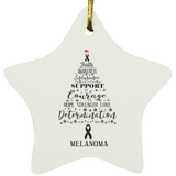 Melanoma Awareness Star Decoration