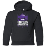 I Wear Purple for Lupus Awareness! KIDS Hoodie