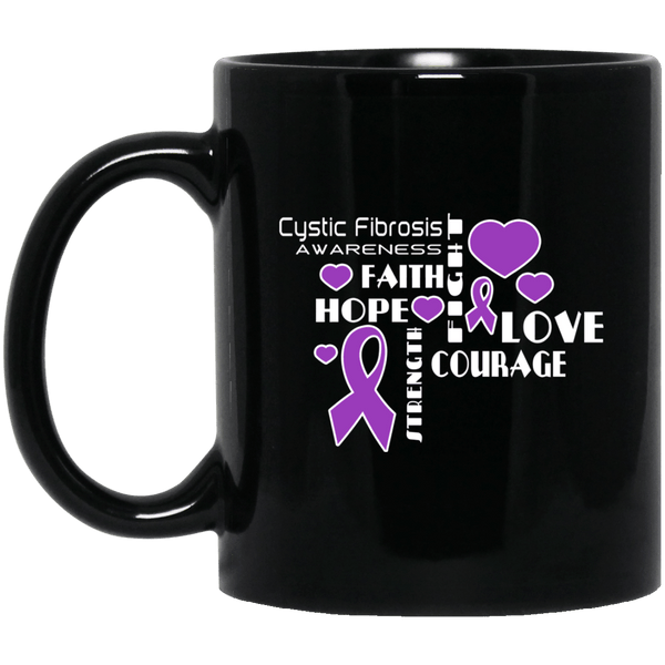 Hope Faith love - Cystic Fibrosis Awareness Mug