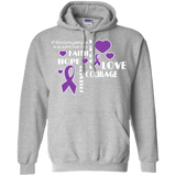 Hope Faith Love Fibromyalgia Awareness Hoodie