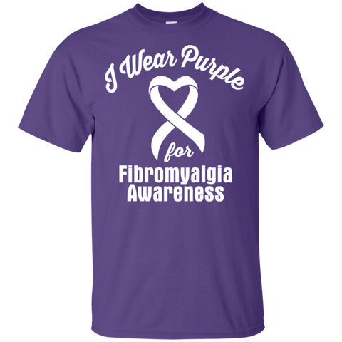 I Wear Purple for Fibromyalgia Awareness... T-Shirt - The Awareness Store