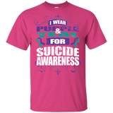 I Wear Teal & Purple for Suicide Awareness! KIDS t-shirt