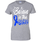 Believe in the cure Colon Cancer Awareness T-Shirt