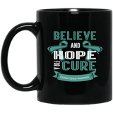 Believe & Hope for A Cure Ovarian Cancer Mug