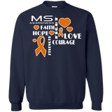 Hope Faith Love...Multiple Sclerosis Awareness Long sleeve & Crewneck