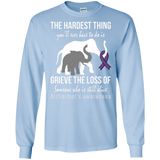 The hardest thing... Alzheimer’s Awareness Long Sleeve T-Shirt