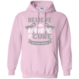 Believe and hope for a cure! Brain Cancer Awareness Hoodie