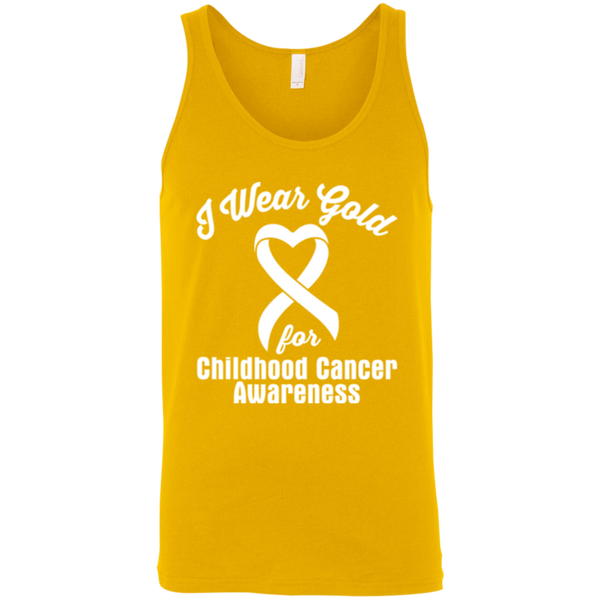 I Wear Gold! Childhood Cancer Awareness Tank Top