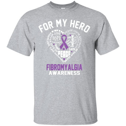 For My Hero... Fibromyalgia Awareness T-Shirt - The Awareness Store