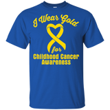 I Wear Gold! Childhood Cancer Awareness KIDS t-shirt