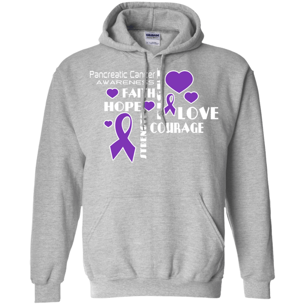Faith Hope Love...Pancreatic Cancer Awareness Hoodie