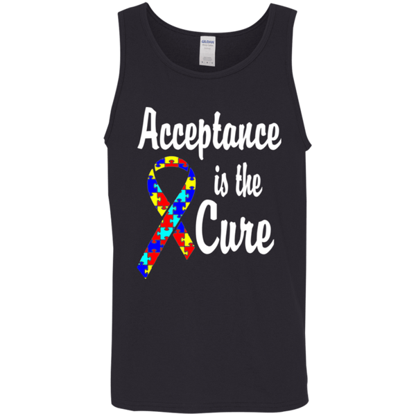 Acceptance is the Cure - Autism Awareness Unisex Tank Top