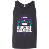 I Wear Teal & Purple for Suicide Awareness! Tank Top