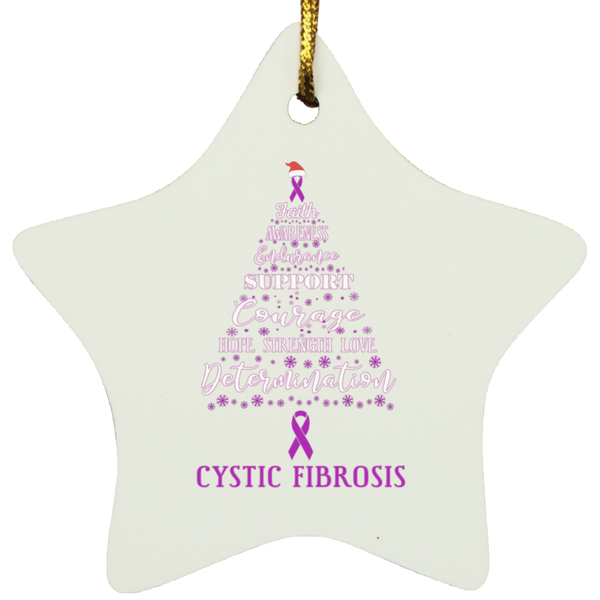 Cystic Fibrosis Awareness Star Decoration