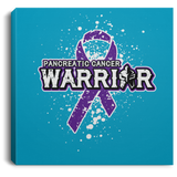 Warrior! Pancreatic Cancer Awareness Canvas