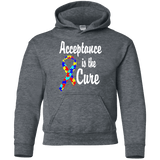 Acceptance is the Cure! Autism Awareness Kids Hoodie
