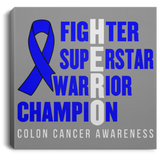 Hero! Colon Cancer Awareness Canvas - The Awareness Store