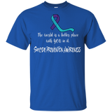 The world is a better place with you in it! Suicide Prevention Awareness KIDS t-shirt