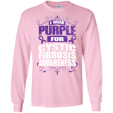 I Wear Purple for Cystic Fibrosis Awareness! Long Sleeve T-Shirt