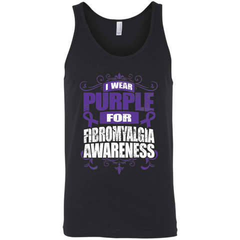 I Wear Purple for Fibromyalgia Awareness! Tank Top - The Awareness Store