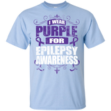 I Wear Purple for Epilepsy Awareness! KIDS t-shirt
