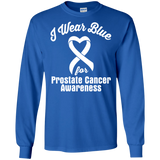 I Wear Blue! Prostate Cancer Awareness Long Sleeve T-Shirt