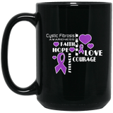 Hope Faith love - Cystic Fibrosis Awareness Mug
