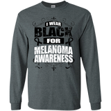 I Wear Black for Melanoma Awareness! Long Sleeve T-Shirt