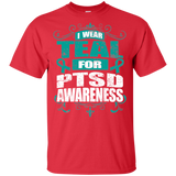 I Wear Teal for PTSD Awareness! KIDS t-shirt