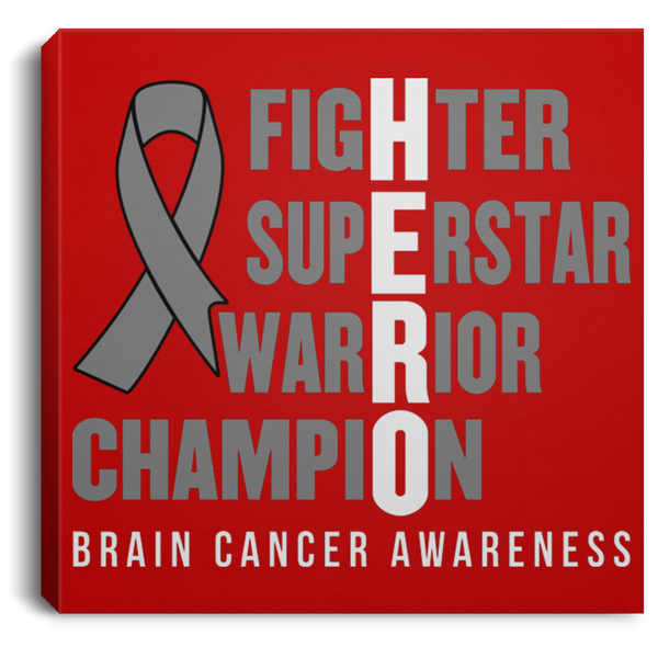Hero! Brain Cancer Awareness Canvas